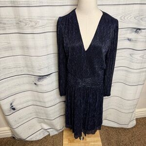 White House Black Market Shimmering Midnight Dress